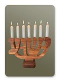 Menorah - Wood carved
